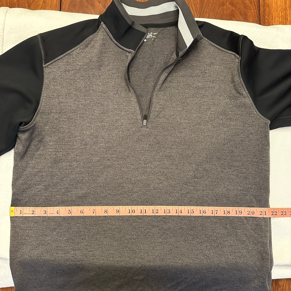 Nike Golf Black and Gray Dri-FIT Pullover